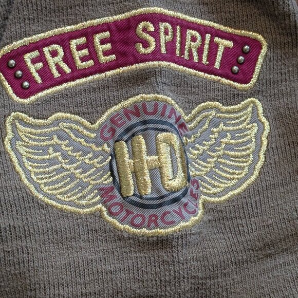 Harley-Davidson Women's Pleated Double Breasted Peacoat - Size L - Picture 3 of 7